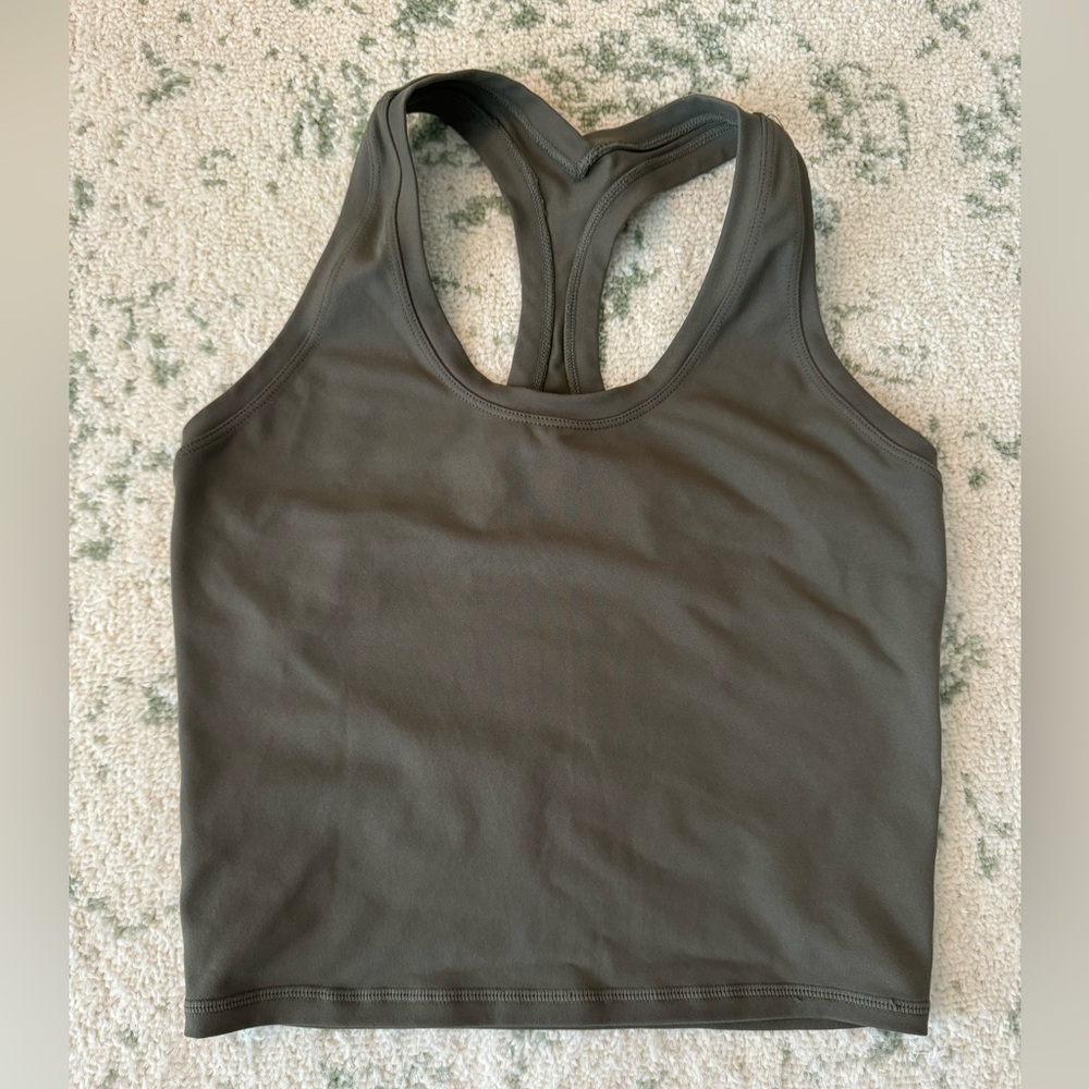 Olive Green Racerback Tank
